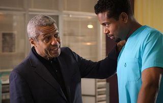 Holby Ric (Hugh Quarshie) and Xavier (Marcus Griffiths)