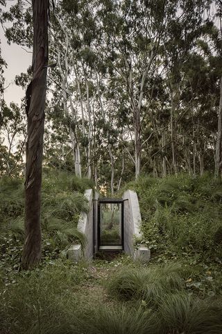 greenery and Argentinian retreat peaking from the foliage