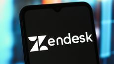 Zendesk logo and branding pictured on a smartphone screen.
