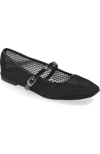 Desi Mary Jane Mesh Flat