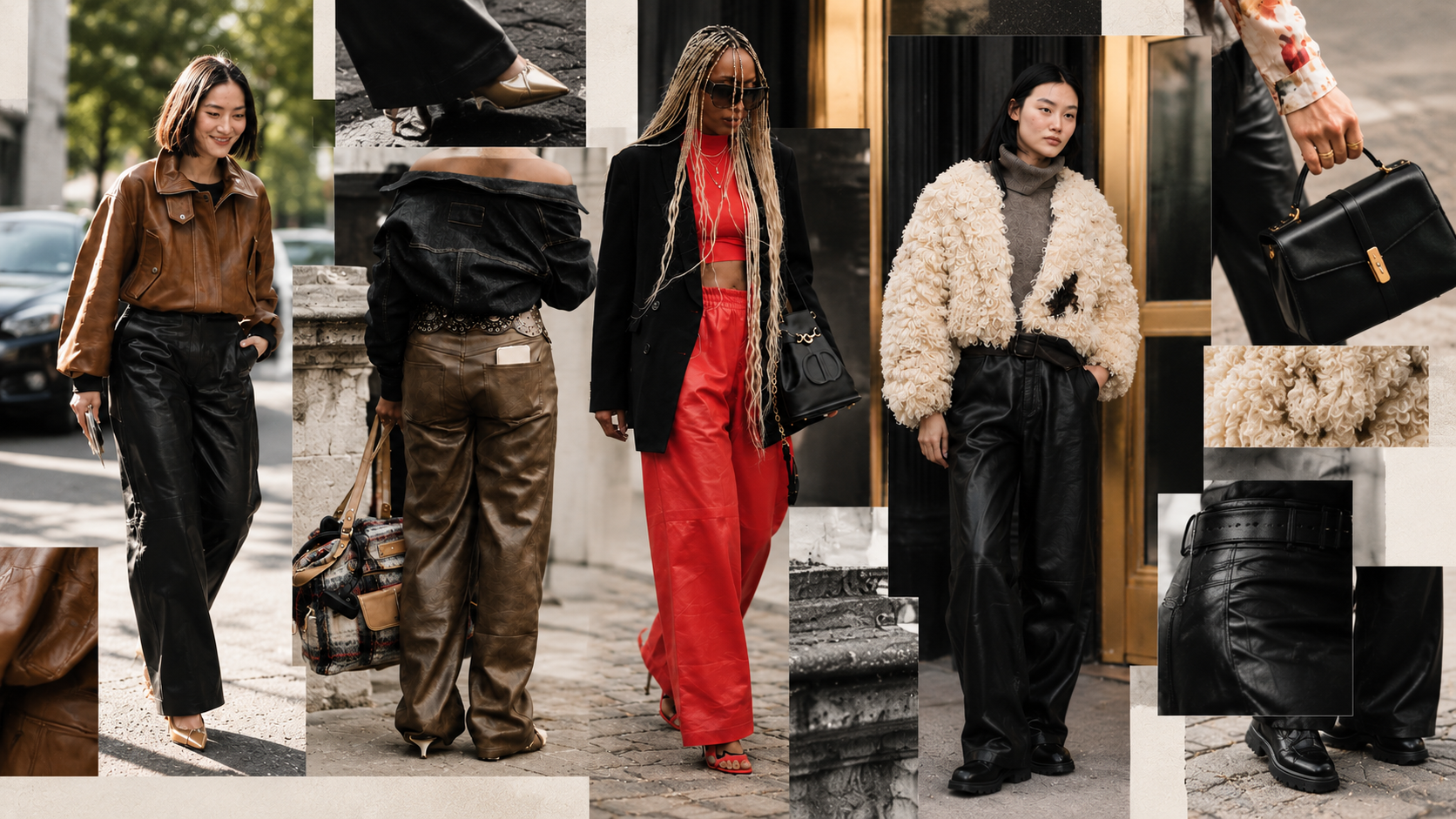 The quiet authority of leather pants for autumn dressing