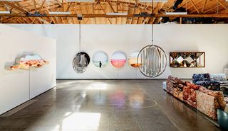 Doug Aitken's Culver City studio featuring various works