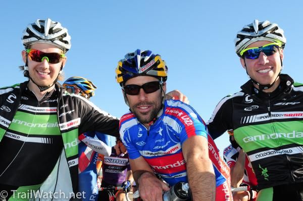 The Cannondale juggernaut: (L to R) Jamey Driscoll, USA Champion Tim Johnson, Jeremy Powers