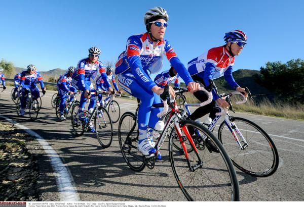 The team pick up the pace in the hills around Calpe, Spain