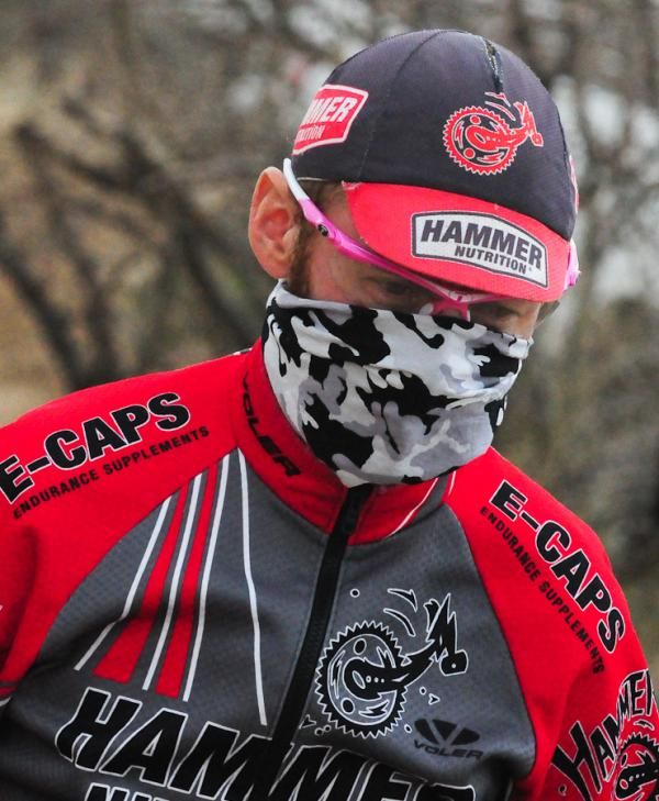 Dust storms forced many racers to revert to bandanas that have long been used in the Wild West.