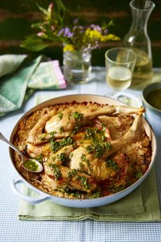 Easy roast chicken and rice