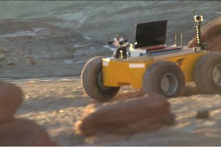 The RoadNarrows Kuon rover: a prototype, large-scale, multipurpose, wheeled, payload platform.
