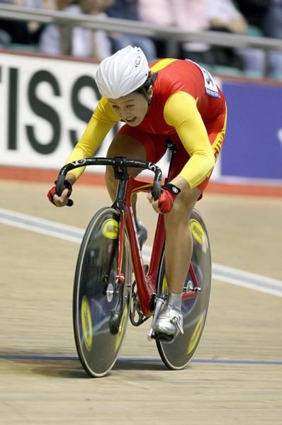 Guo Shuang (China) on her sprint qualifying run.