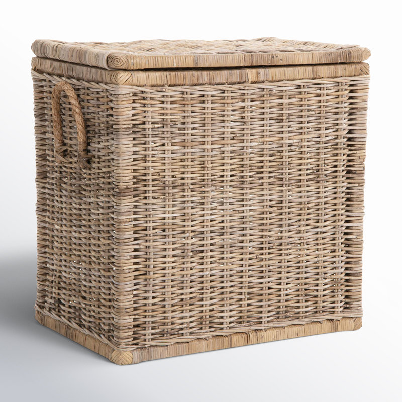Birch Lane&amp;trade; Yula Rattan Decorative Storage Trunk With Lid, Tall Size &amp;amp; Reviews | Wayfair