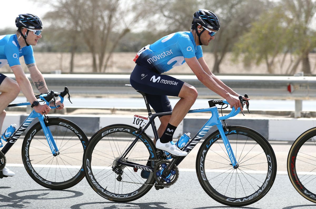 Rafa Valls (Movistar) rolling along
