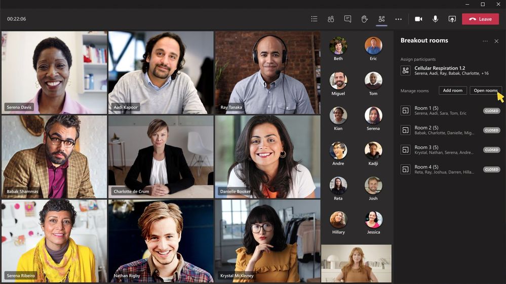 Microsoft Teams group video call