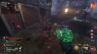 Using a Pack-a-Punched Raygun in the Black Ops 7 Zombies beta.