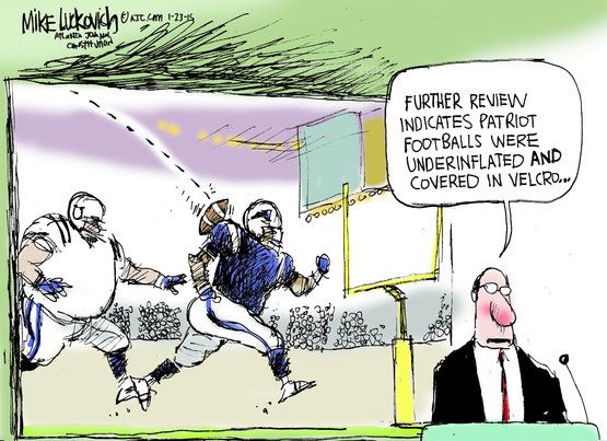 Editorial cartoon sports NFL Patriots