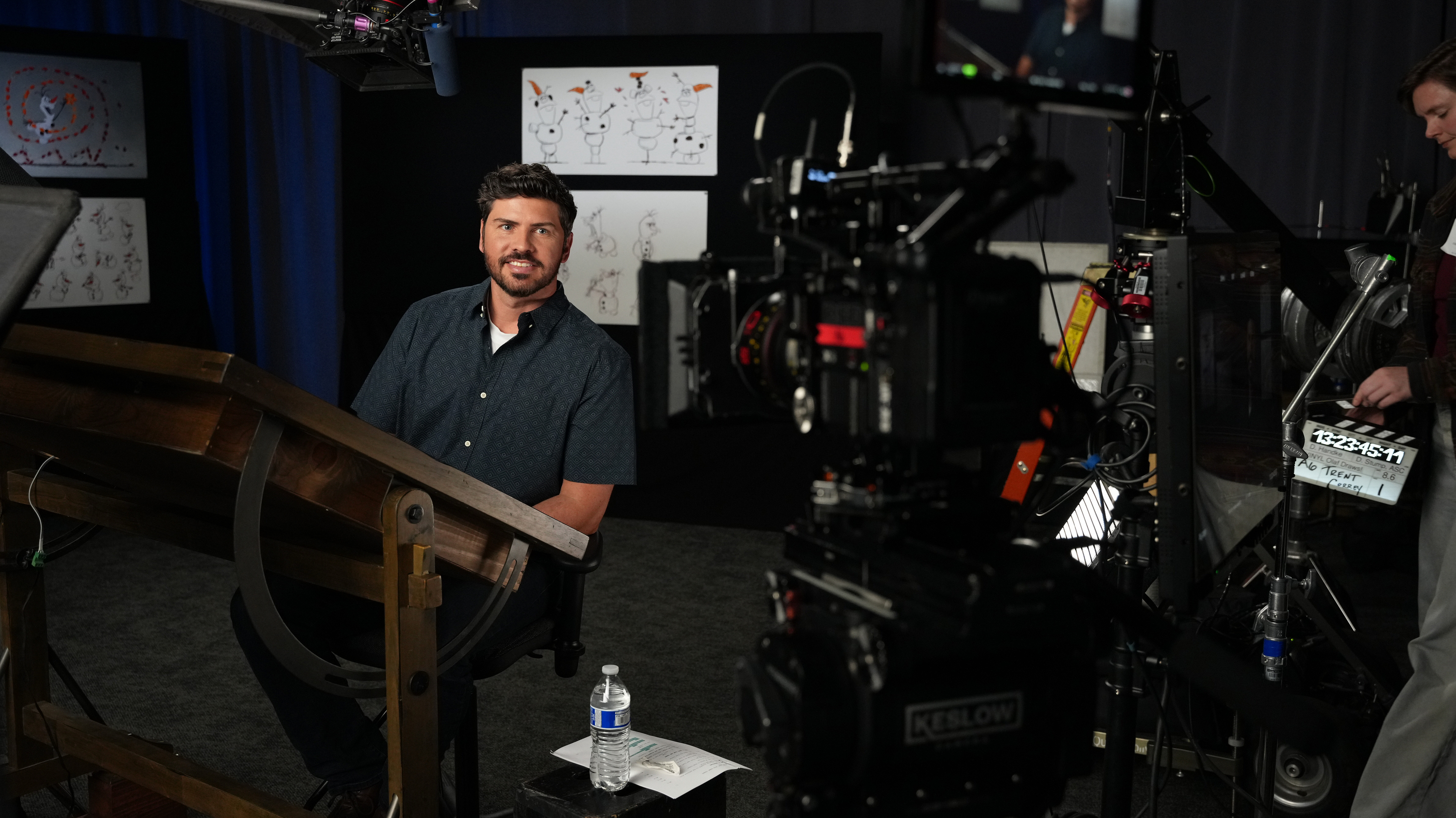 Olaf Draws at The Magic of Disney Animation, Hollywood Studios Disney World