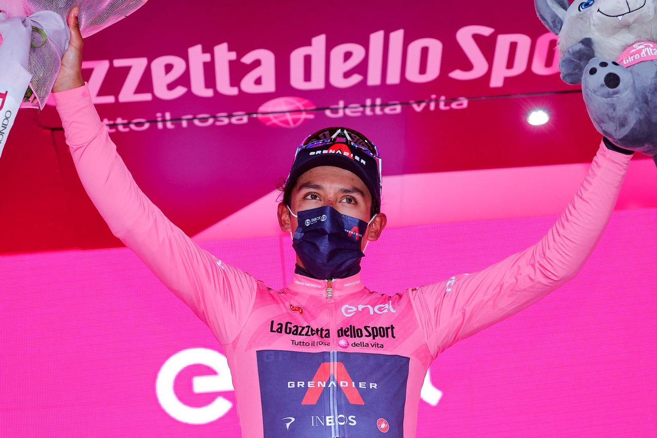 Egan Bernal at the 2021 Giro d&#039;Italia