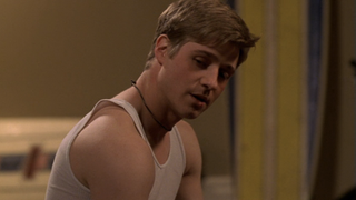 Ben McKenzie's Ryan Atwood has a black eye in the pilot of The O.C.