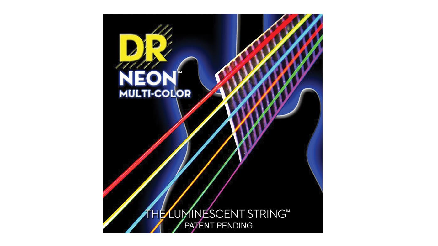 Best electric guitar strings: DR Neon Multi-Color