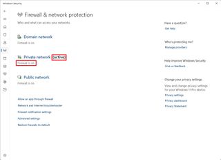 Windows 11 check firewall