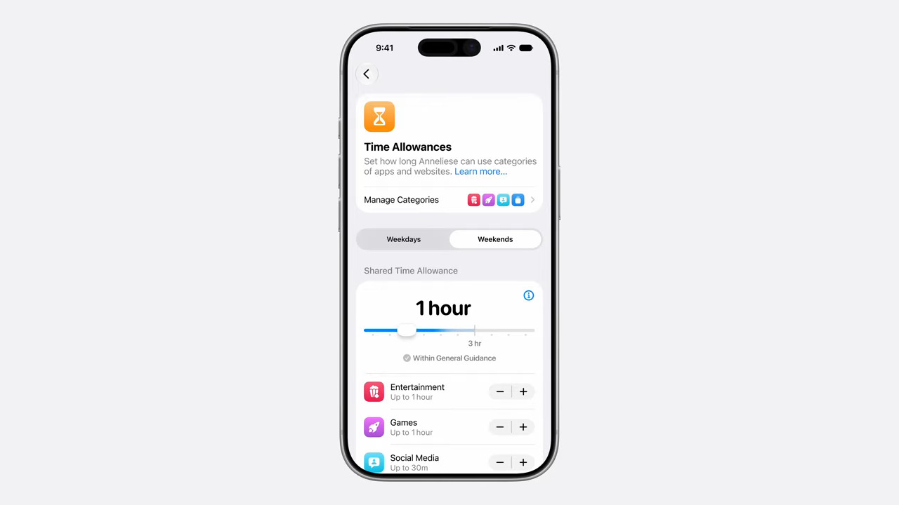 Various features on iOS 27