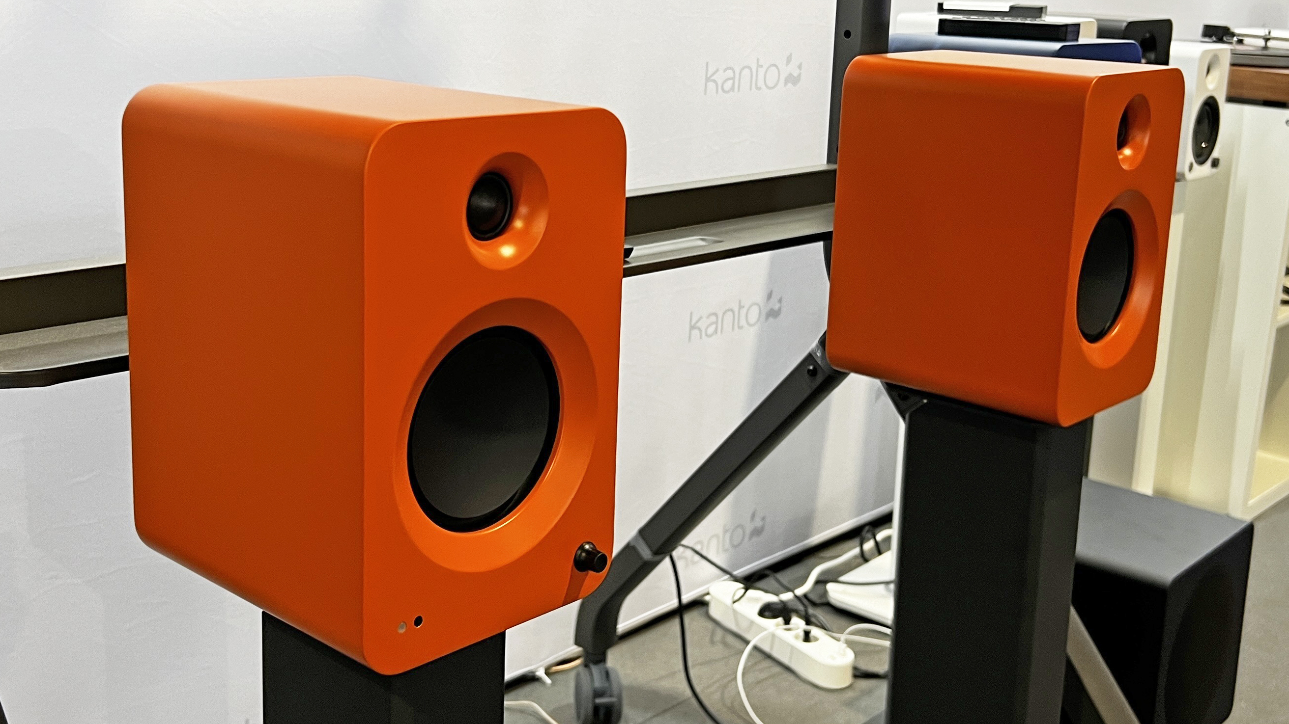 Kanto Ren speakers on the IFA show floor