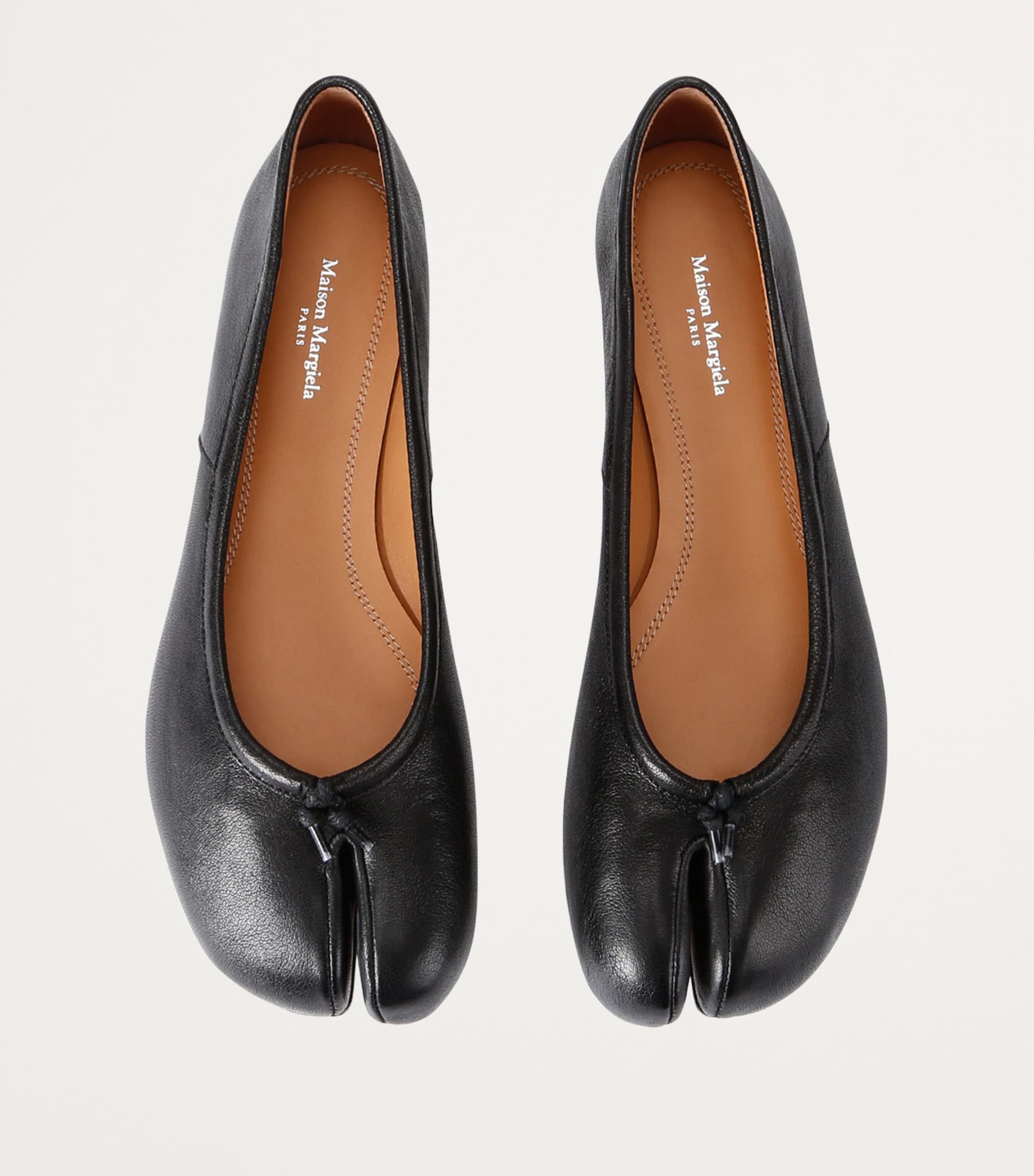 Maison Margiela Leather Tabi Ballerina Flats
