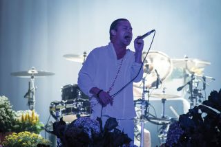 Mike Patton from Faith No More performs at 2015 Rock in Rio