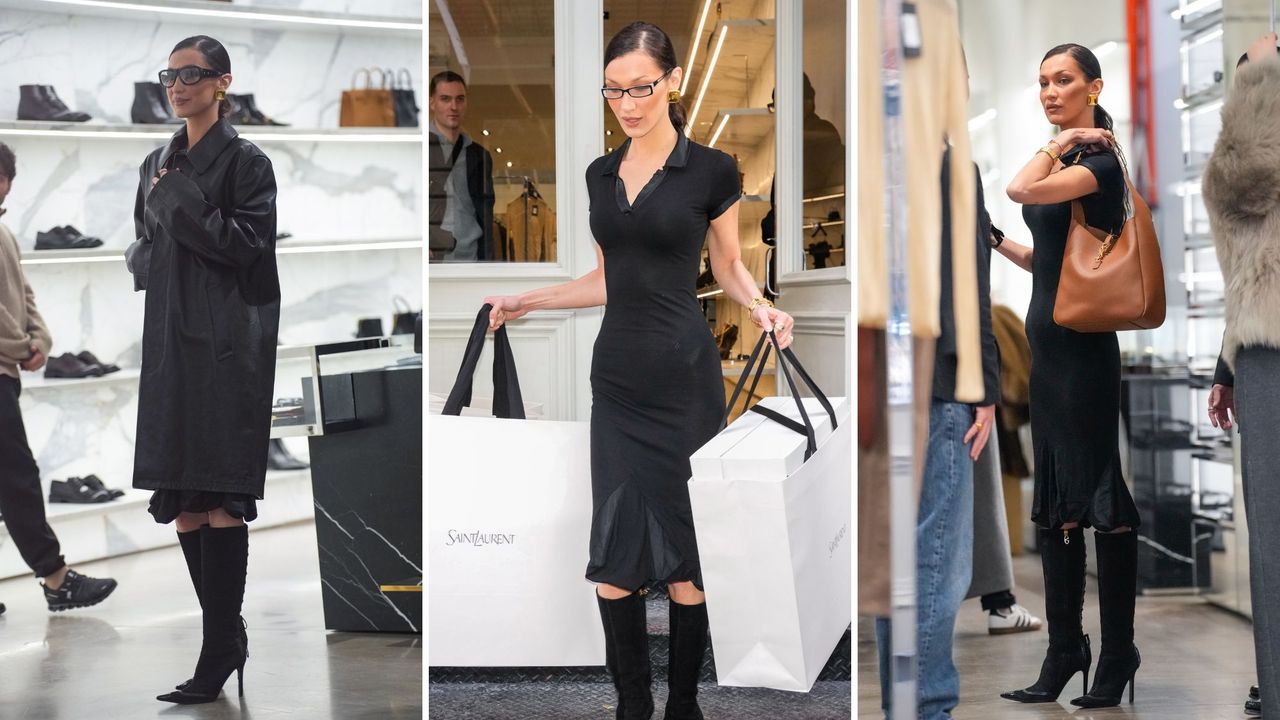 Bella Hadid Saint Laurent Shopping