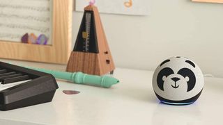 Amazon Echo Dot Kids Edition 4th Generation Panda on a table