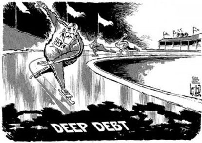 Deep debt is a stumbling block for the USA