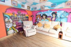 Living room in Disney-themed property in Rhyl, Wales_Zoopla PR pic