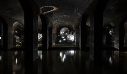 Installation view of Tomás Saraceno, ‘Event Horizon’ at Cisternerne