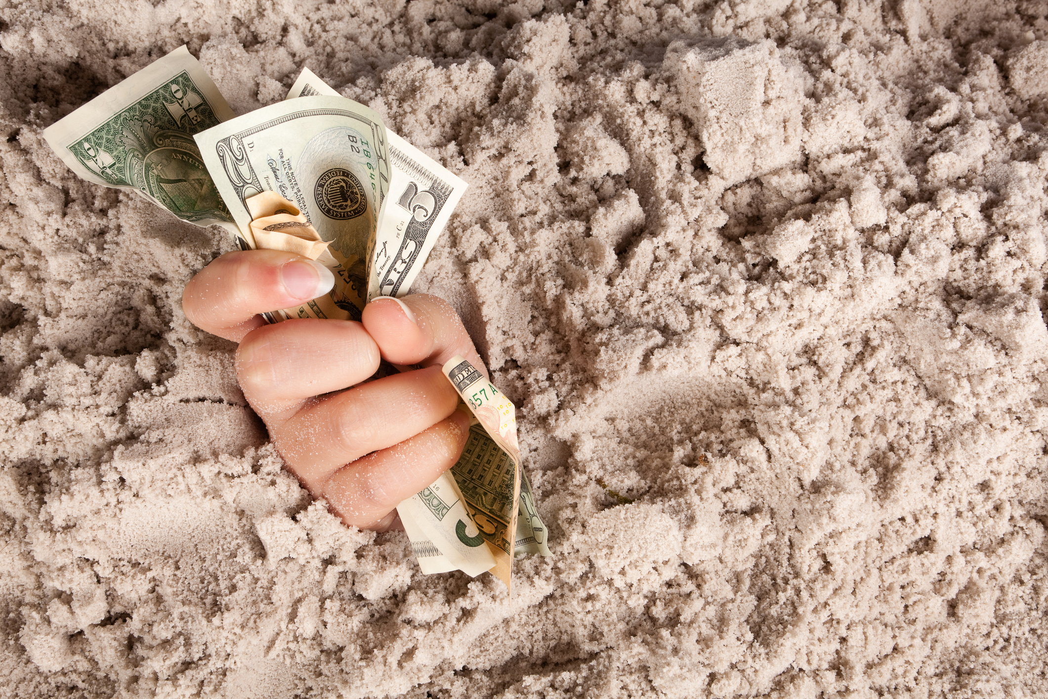 money in quicksand