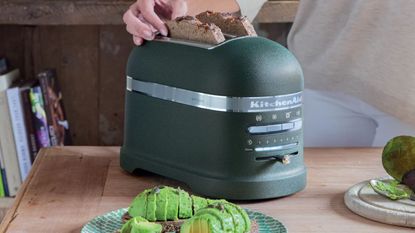 KitchenAid Pro Line 2-Slice Toaster on a wooden countertop