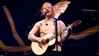 Ed Sheeran performs during iHeartRadio KISS108's Jingle Ball 2025 Presented By Capital One at TD Garden on December 14, 2025 in Boston, Massachusetts