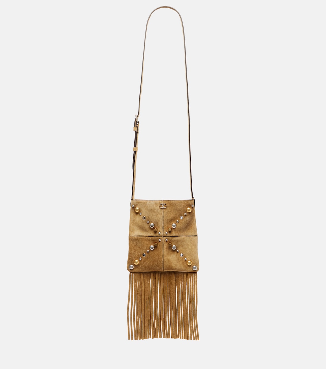 Nellcôte Small Fringed Suede Shoulder Bag