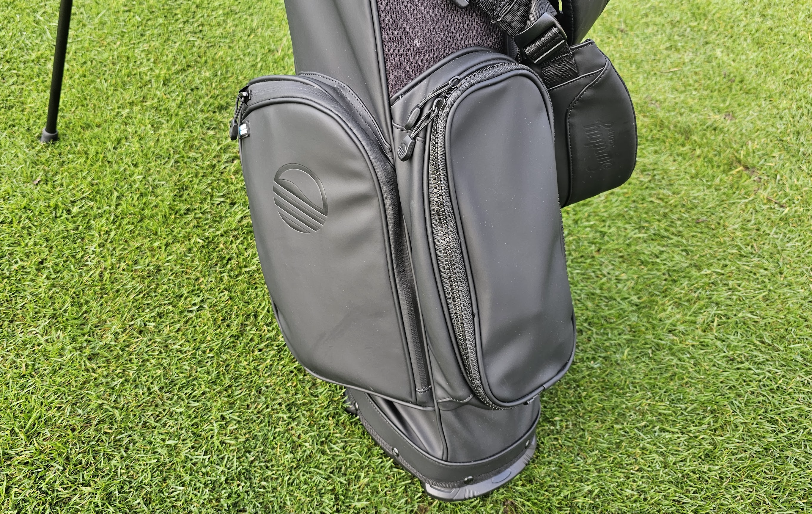 Sunday Golf black leather bag