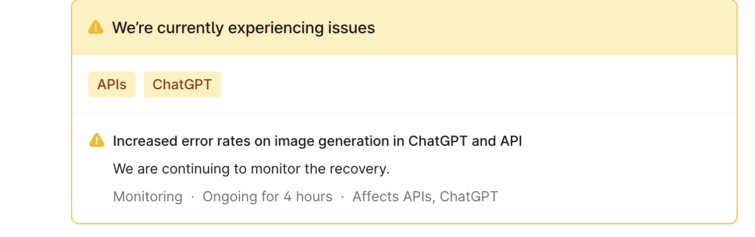 ChatGPT Down