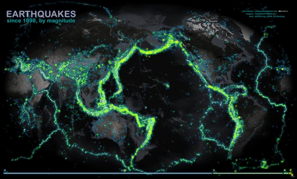 Stunning Map Reveals World's Earthquakes Since 1898  Live Science