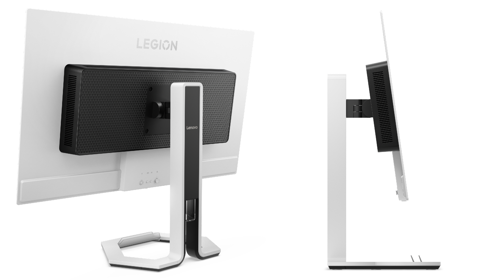 Render of the Lenovo Legion Pro 32UD-10 gaming monitor.