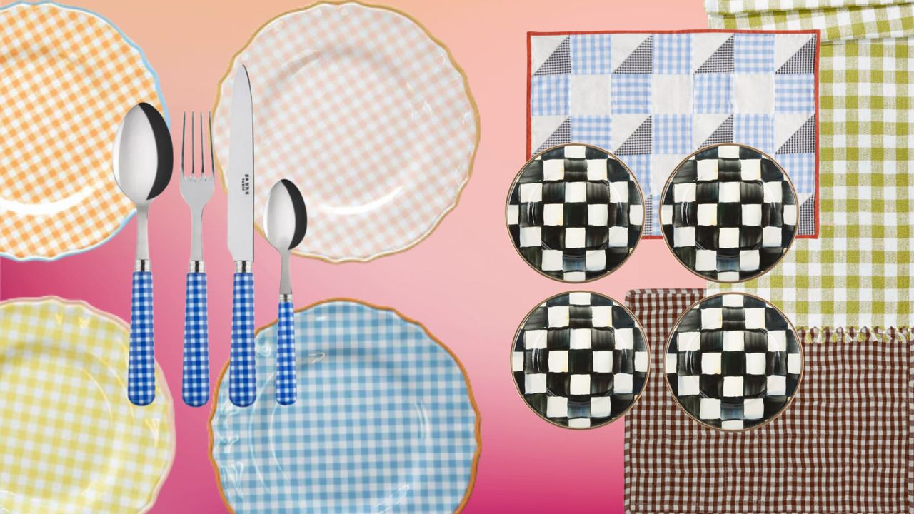 best gingham tableware