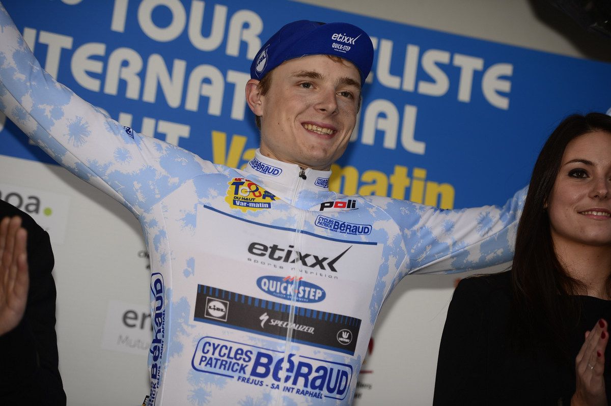 Best young rider Petr Vakoc (Etixx-Quick Step)