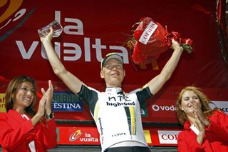 Tony Martin (HTC-Highroad) on the podium