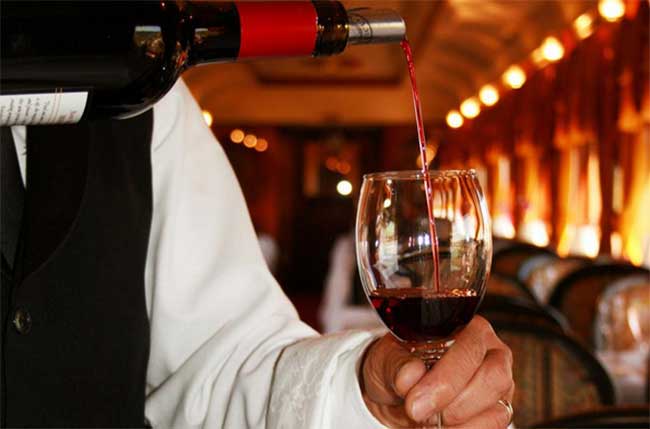 Napa Valley wine train carriage