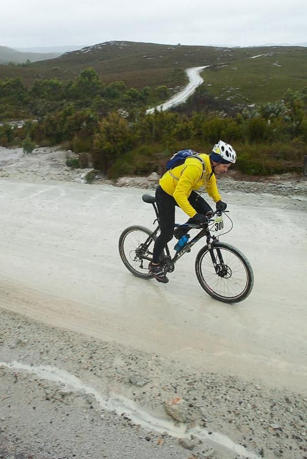 Tasmanian Adam Potito soldiers on to Trial Harbour in classic West Coast conditions.