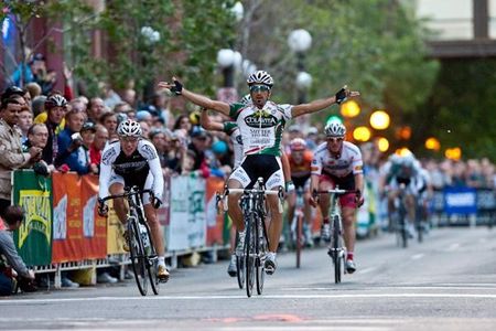 Lucas Sebastian Haedo (Colavita / Sutter Home p/b Cooking Light) proves to be too quick for Thomas Soladay (Team Mountain Khakis).