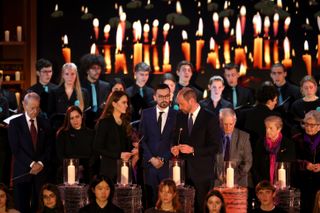 Kate Middleton and Prince William attend an event to commemorate the 80th anniversary of the liberation of Auschwitz