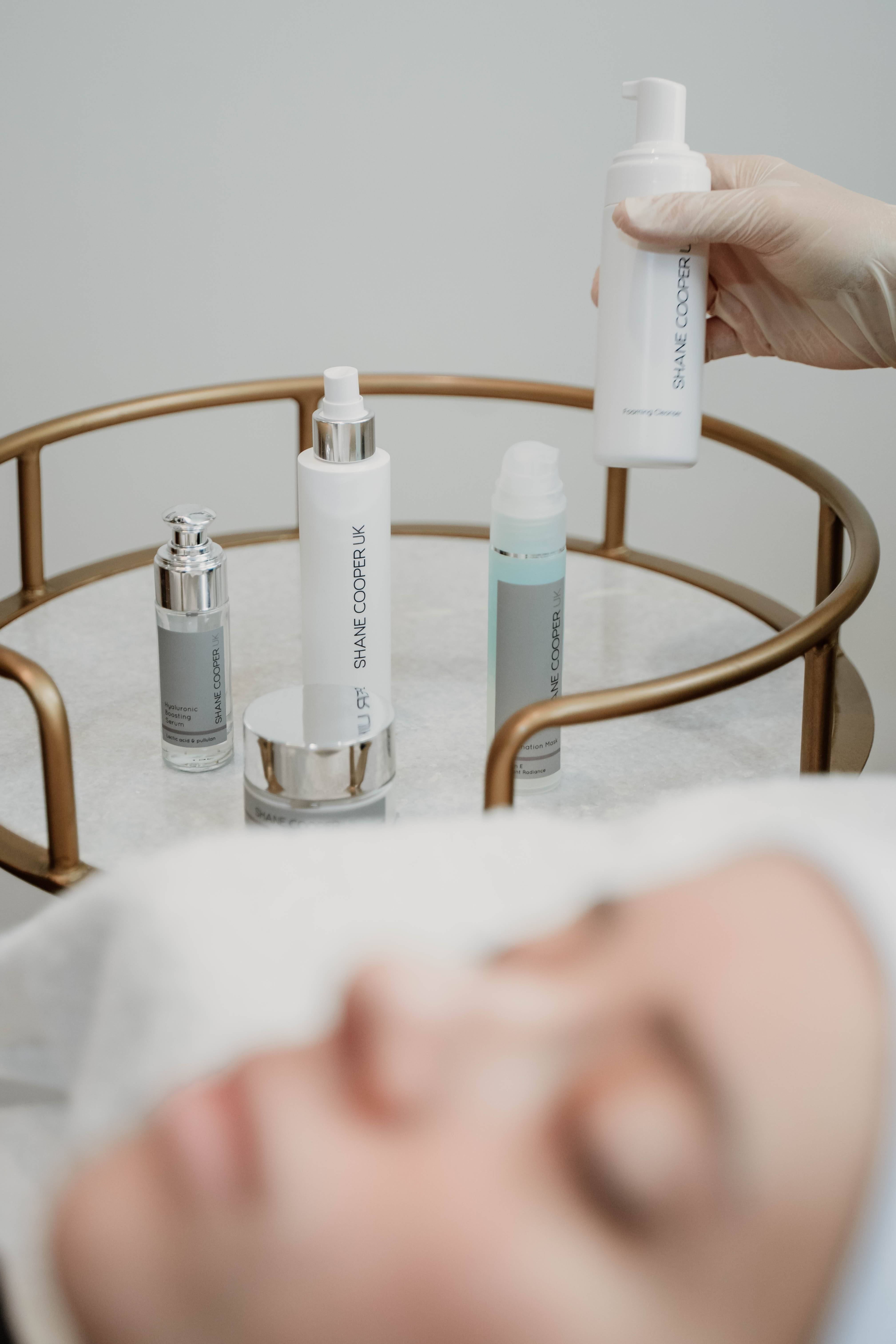 Woman receiving treatment at Shane Cooper salon