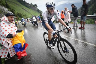 Canadian Michael Woods of Israel StartUp Nation pictured in action during stage 8 of the 108th edition of the Tour de France cycling race 1508km from Oyonnax to Le GrandBornand France Saturday 03 July 2021 This years Tour de France takes place from 26 June to 18 July 2021 BELGA PHOTO DAVID STOCKMAN Photo by DAVID STOCKMANBELGA MAGAFP via Getty Images