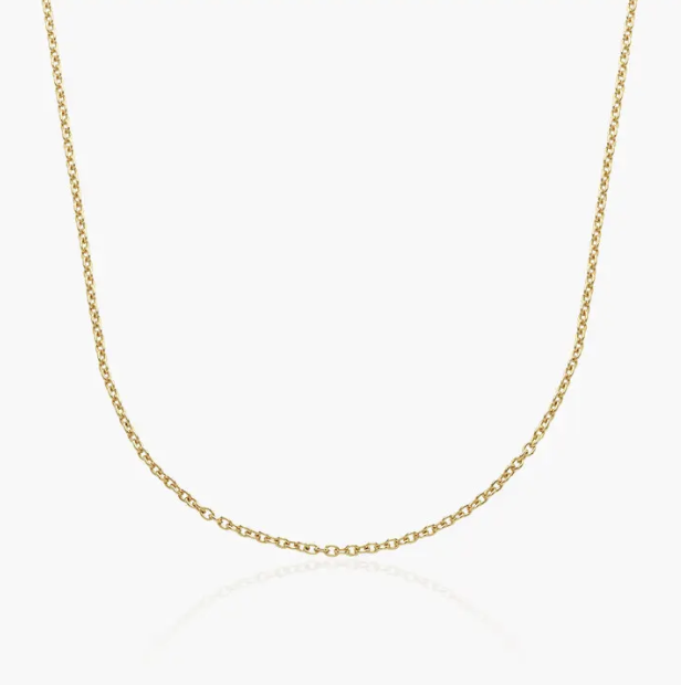 oakandluna, Cable Chain Necklace - 14k Solid Gold