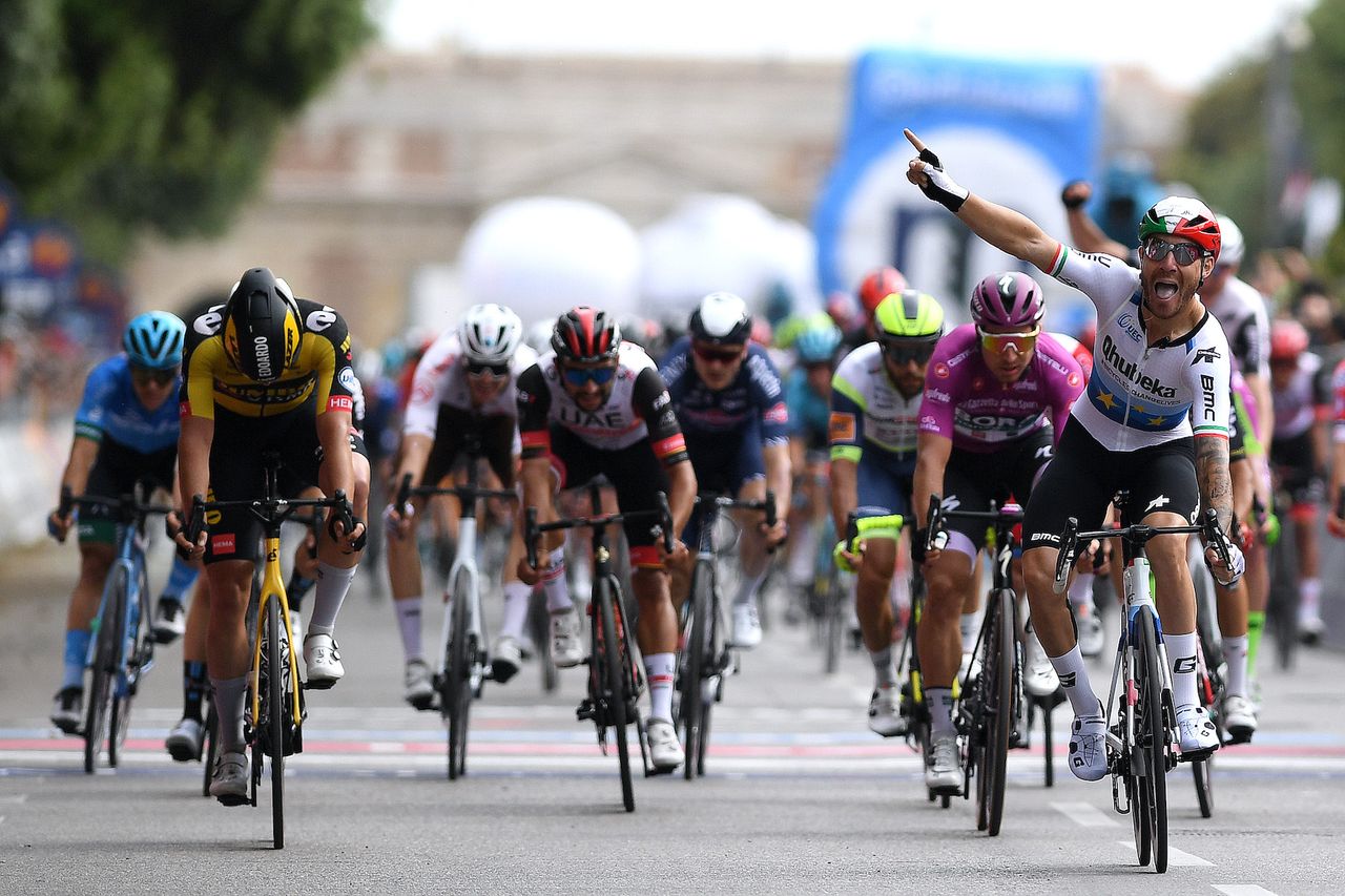 The finish of stage 13 of the Giro d&#039;Italia